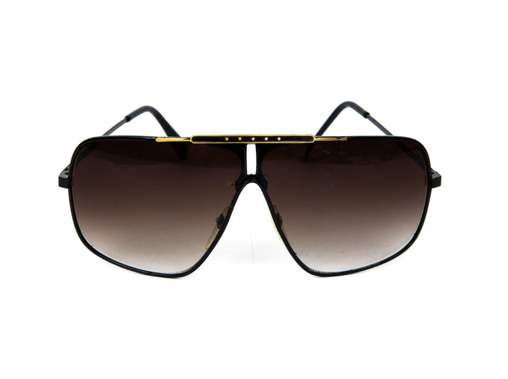 "Curt" 1980's Square Aviator Sunglasses - Brillies