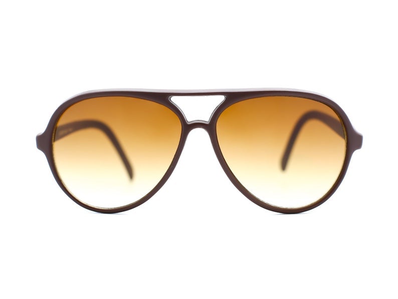 "Mr. West" 1980's Plastic Aviator Sunglasses - Brillies