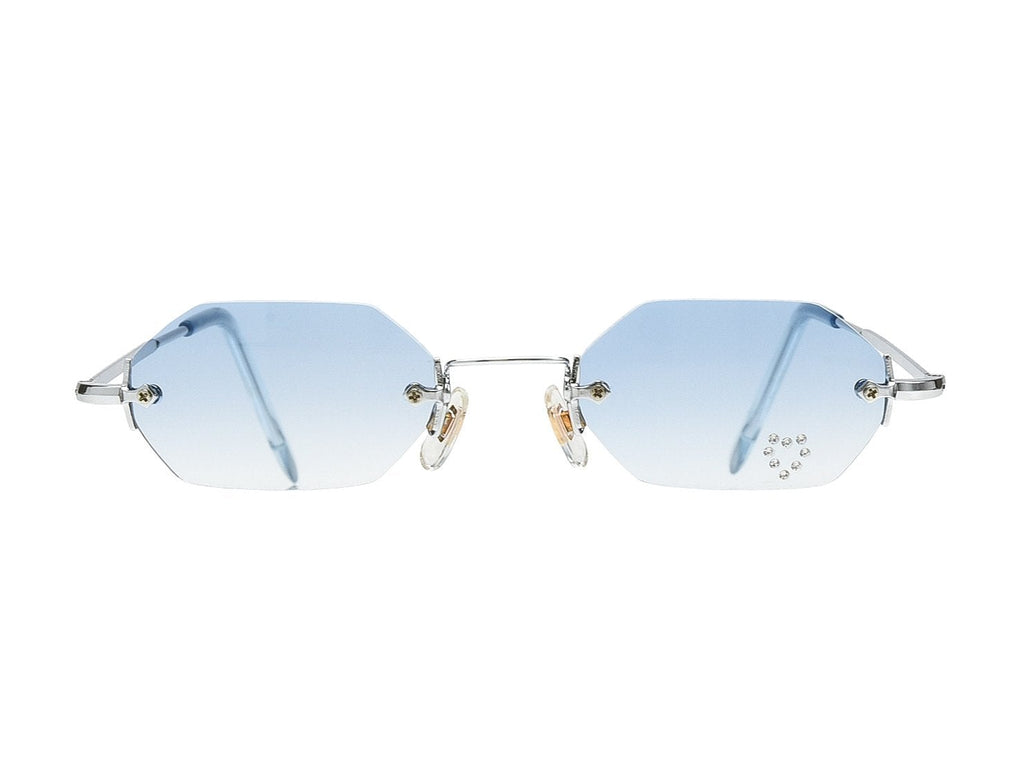 "Riley" Rhinestone Heart Sunglasses - Brillies